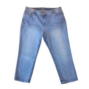 J Jill 14‎ Petite Stretch Cropped Jeans Light Wash